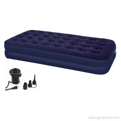 Second Avenue Collection Double Twin Air Mattress with Electric Air Pump 553149652